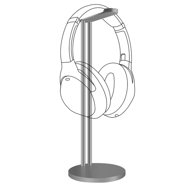 Geekria Aluminum Alloy Headphones Holder for Over-Ear Headphones, Gaming Headset