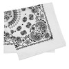 Trifong Bandana, 100% Cotton, Cashew Nut Pattern, Paisley Handkerchief, Unisex,