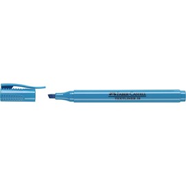 Faber-Castell 157751 Box of 10 Textliner 38 Fluorescent Markers Blue