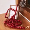 Farmhouse Beads 7ft Wood Bead Garland with Christmas Tree Holiday