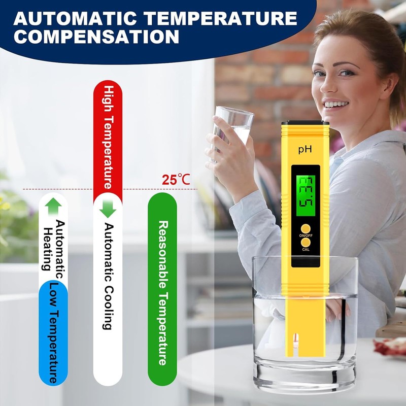 PH Tester, PH Meter, High Accuracy Digital pH Tester (0.01