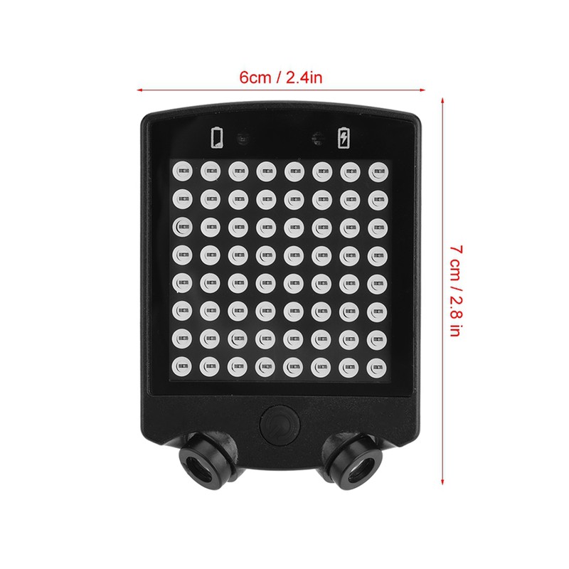 LED Bicycle Bike Turn Signals Rear Tail Warning Light USB