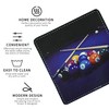 Billiards Coasters Square Leather Drinks Coaster Set with Holder for
