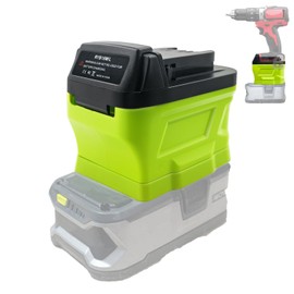 ZDTZ Battery Adapter for Ryobi 18V to for Milwaukee M18 Battery, for Ryobi 18V ONE+ Battery P107 P108 Convert for Milwaukee M18 18V Tools