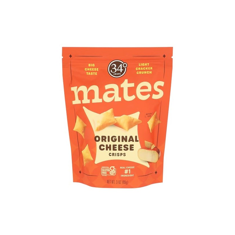 34 Degrees Original Cheese Crisps Mates, 3 OZ
