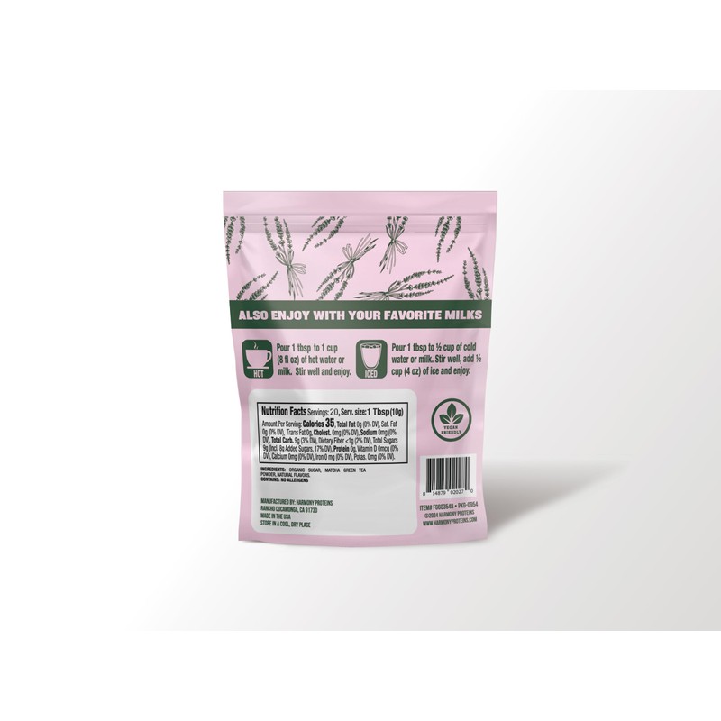Harmony Matcha Lavender– Premium Japanese Matcha Powder, Shade-Grown & Stone-Ground,