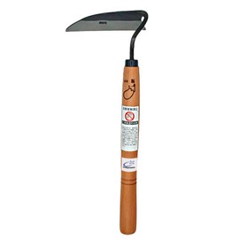 nascom Premium Japanese Weeding Sickle Hand Hoe for Gardening - Ideal for Planting, Plowing, Digging & More - Durable, Ergonomic Design, and Sharp Blade for Effortless Work