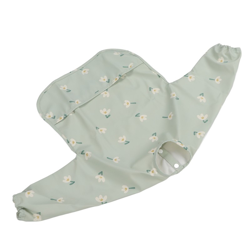 Infant Long Sleeve Bib Waterproof Cute Toddler Soft Sleeved Bib