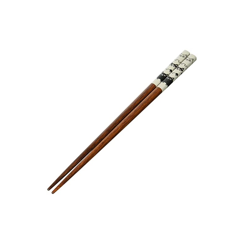 Ceramic Indigo Cat Chopsticks Gray Size: Approx. 9.1 inches (23