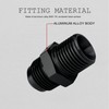 10AN Male Flare to 1/2" NPT Pipe Fitting Adapter Aluminum