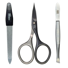Nail Scissors Self-Sharpening - Now Free Safir Nail File and Tweezers as a Complete Set - All Made in Solingen