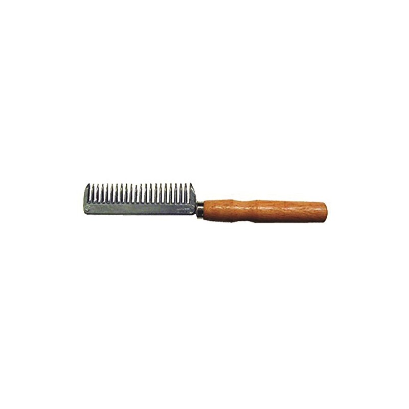 PARTRADE 244060 234450 Aluminum Tail Comb with Wood Handle for