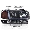 G-PLUS LED DRL Headlights Assembly, Compatible with 1999-2007 GMC Sierra