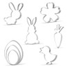 Large Easter Cookie Cutter Set - 8 Piece - Bunny,