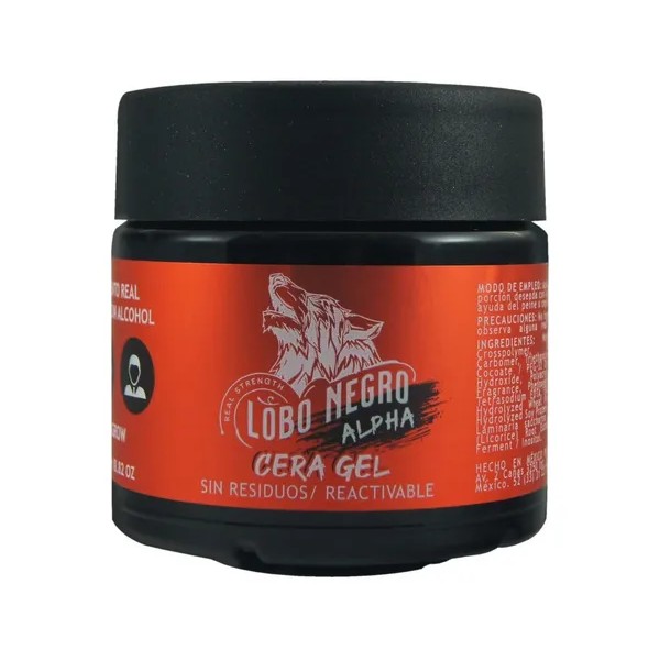 Cera Gel Lobo Negro Alpha 250g con Cencagrow | Fijación