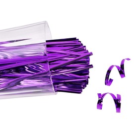 Mini Skater 800pcs 4" Metallic Twist Ties (Purple)