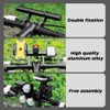 Bestgle Bike Handlebar Extender, Double Bicycle Handlebar Extension Bracket Aluminum