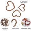 Rustic Rattan Wreath, Heart-Shaped Rattan Wreath, Vine Wreath, Advent Wreath,