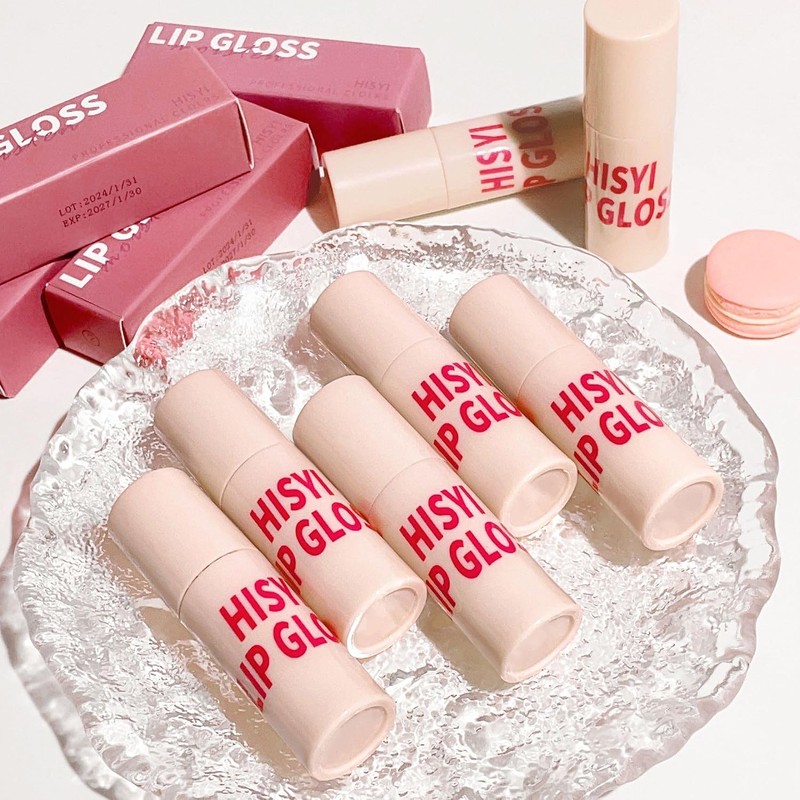 Labial Líquido Brillante No Pegajoso - 6 Tonos Hidratantes, Tinte