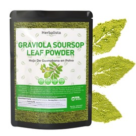 HERBALISTA - 5oz (170g) Pure Soursop Leaf Powder - 100% Natural Graviola (Hoja de Guanábana) | Gluten-Free, Sugar-Free, Vegan, No Additives | Premium Quality, Product of Mexico