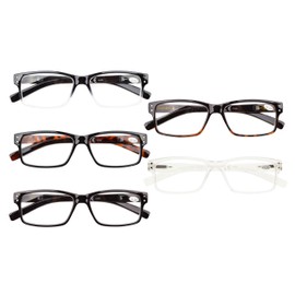 Eyekepper Mens Vintage Reading Glasses-5 Pack Glasses for Men Reading