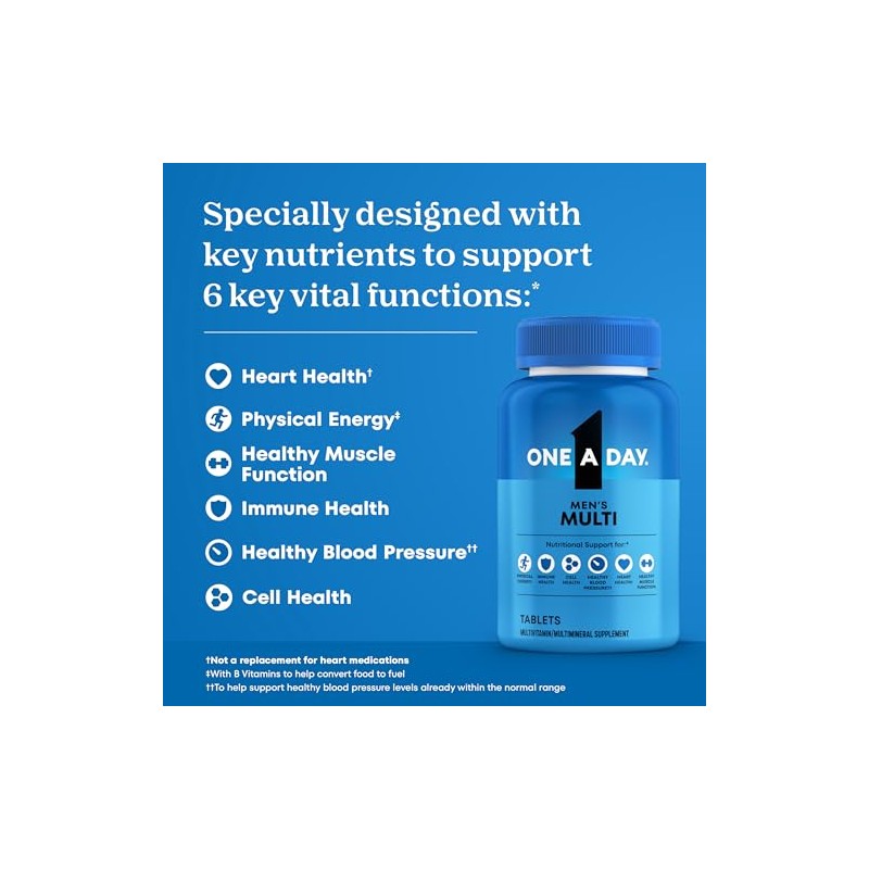 One-A-Day Multivitamin, Men's Health Formula, 200 Tablet Bottle