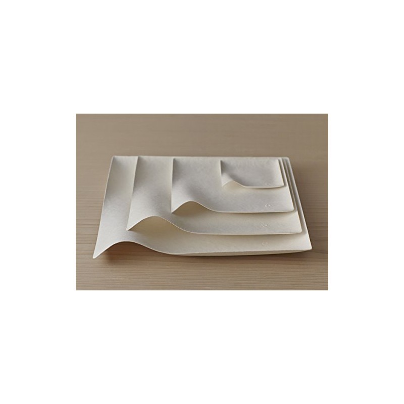 WASARA Square Plates (Small), Pack of 12 (1 Bag)