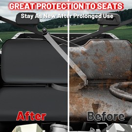 StarknightMT UTV Ranger Seat Cover Waterproof Seat Covers Compatible with Polaris Ranger 500 700 800 2002-2008 Durable Oxford Fabric with Waterproof PU Coating Ranger Seat Accessory Parts