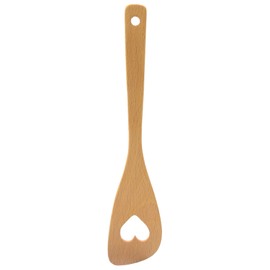 Takagi Beech, Perforated Heart Turner, For Frying Pans, Heart Shape, Material: Beechwood, Turner, Perforation, Kitchen Tools, Cooking Supplies, Takagi Takagi