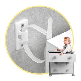 kiddiessentials Furniture Straps (10 Pack) AntiTip Furniture Anchors Kit