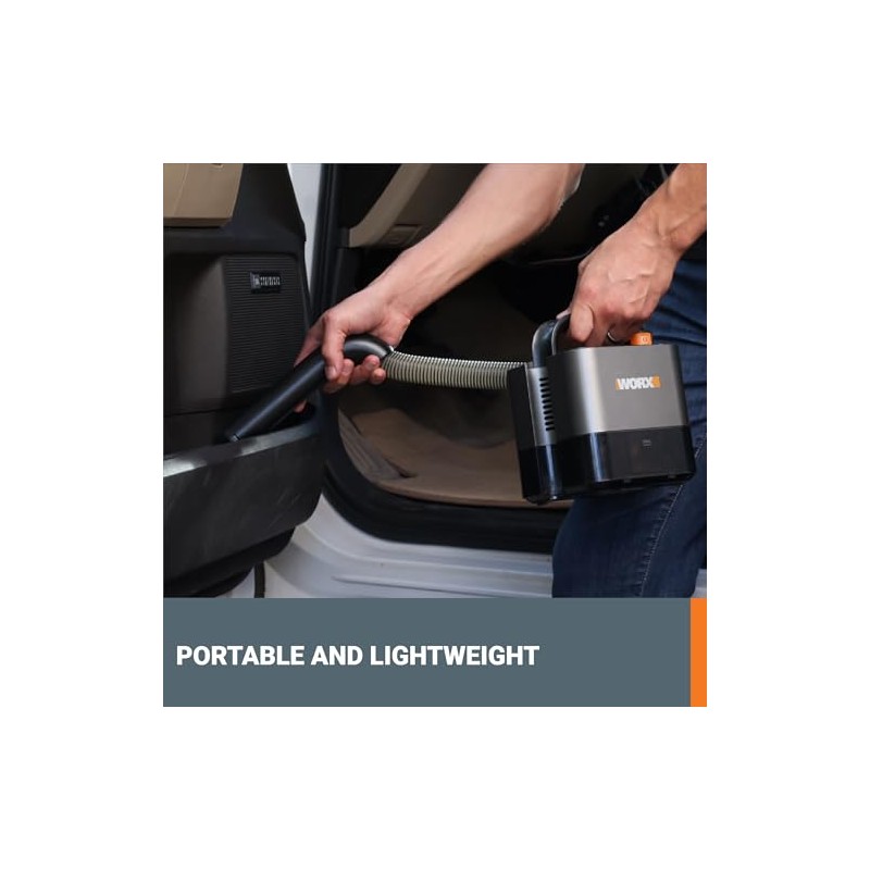WORX WX030L 20V Power Share Cordless Cube Vac Compact Vacuum,