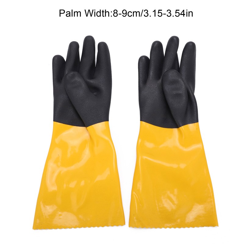 PVC Coated Protective Gloves Lengthening Seamless Wear Resistance Gloves for