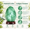 Prajet Crystal Green Fluorite Gemstone Egg 45–50 mm Natural Smooth