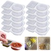 MACULPER Pack of 20 Storage Jars with Lids, Plastic Cups