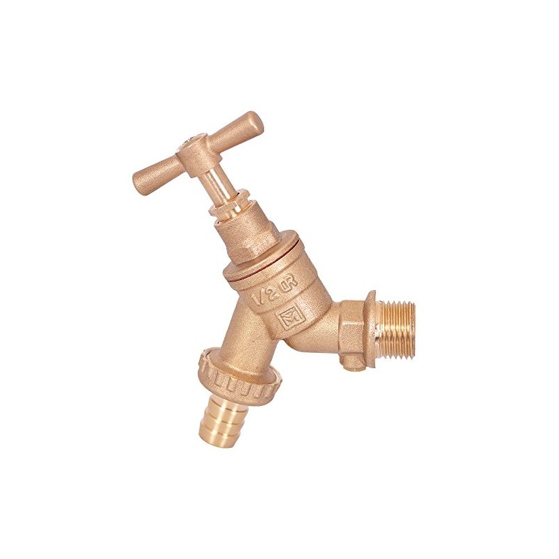Primaflow Brass Hose Union Bibtap with Double Check Valve -