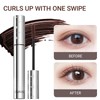 Waterproof Brown Mascara, Long-Lasting for Voluminous, Lengthy Lashes, Smudge Proof