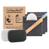 myHomeBody Exfoliating Sponge, Soap Bags for Exfoliation, Pack of 3