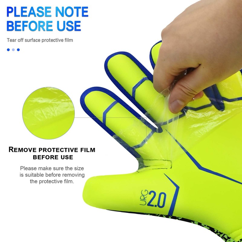 QUICARD Goalkeeper Gloves, Good Grip Football Goalkeeper Gloves in Sizes