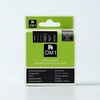White on Black Tape Label Compatible for DYMO 43621 D1
