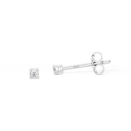 Heather Needham Silver 2mm Cubic Zirconia Stud Earrings for Women in 925 Sterling Silver | 4 Prong Setting | Gift Boxed | 044