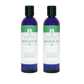 Master Massage Refreshing Blend Aromatherapy Oil in 8oz Bottles, Pack of 2