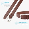 SENDEFN Men's Leather Belt, 35 mm Wide, Men's Belt for