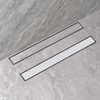 Linear Shower Drain, 28 Inch Brushed Nickle 304 Stainless Steel
