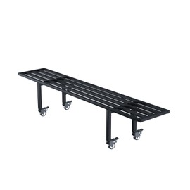 Zhongma One Tier Metal Plant Stand with Wheels,(45.67 L x 8.66 W x 10.3 H) Heavy Duty Plant Holder for Home, Window,Garden, Plant Lovers, Display Stand