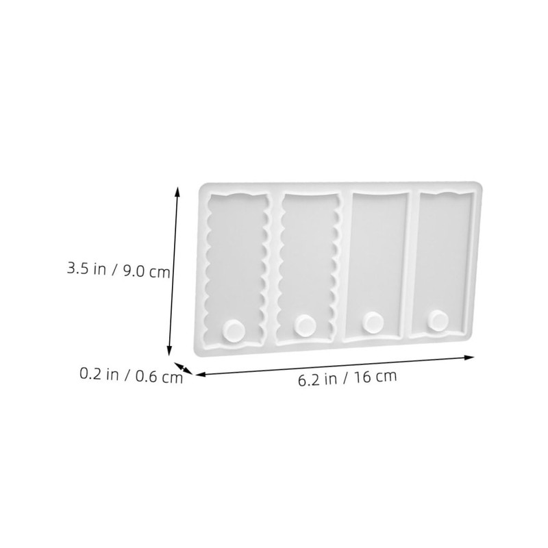 Operitacx Epoxid-gussform 2 Stück Namensschild Silikonformen Für Bastelarbeiten Flexibel
