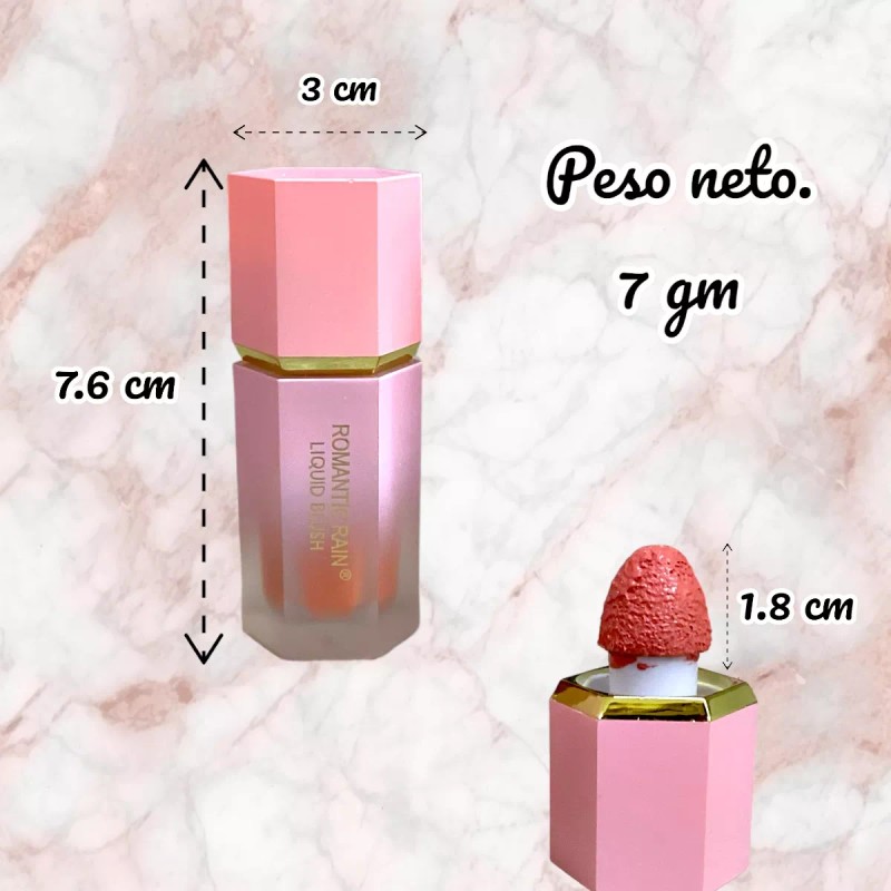 Rubor Colorete Liquido Blush Larga Duracion 4 Piezas