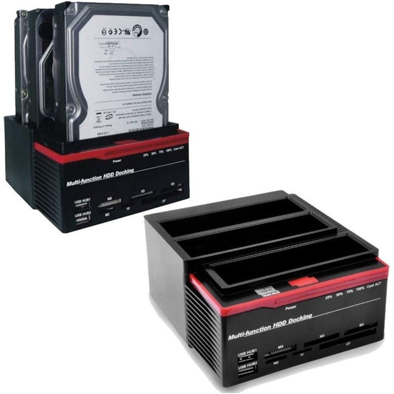 SQUADO USB 3.0 Dual Bay Docking Station for 2.5/3.5" SATA/IDE