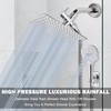 NearMoon Shower Head with Hose, High Pressure Stainless Steel Rain
