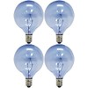 GE Lighting 48704 40-Watt Reveal Candelabra Globe G16.5, 4 Bulbs