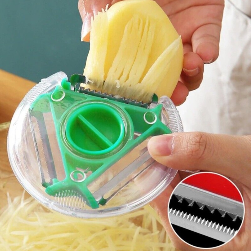 Swift 3-in-1 Vegetable and Fruit Peeler, Cutter with Stainless Steel